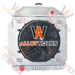 3 Row Radiator Shroud Fan For 1949-53 Ford Country Sedan Squire Ford Engine 4.2L