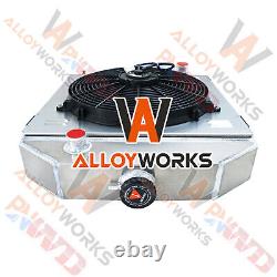 3 Row Radiator Shroud Fan For 1949-53 Ford Country Sedan Squire Ford Engine 4.2L