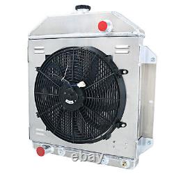 3 Row Radiator Shroud Fan For 1950-1953 Ford Country Squire/Sedan Chevy Engine