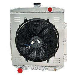 3-Row Radiator Shroud Fan For 1954 1955 1956 Ford Country Squire Ranch Wagon V8