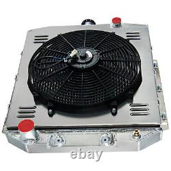 3 Row Radiator Shroud Fan For 1954 1955 56 Ford Country Squire Ranch 3.9 5.1L V8