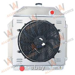 3 Row Radiator Shroud Fan For 49-53 Ford Country Squire Sedan Cars Chevy Engine