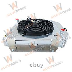 3 Row Radiator Shroud Fan For 49-53 Ford Country Squire Sedan Cars Chevy Engine