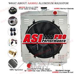 3 Row Radiator Shroud Fan Relay For 1954-1956 Ford Country Squire 3.9L 5.1L V8