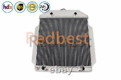 3 Rows Cooling Aluminum Radiator Fits 49-53 Ford Cars Flathead Configuration MT