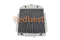 3 Rows Cooling Aluminum Radiator Fits 49-53 Ford Cars Flathead Configuration MT