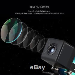360° Bird View Panoramic System 4 Camera Car DVR Recording Parking Rear View Cam