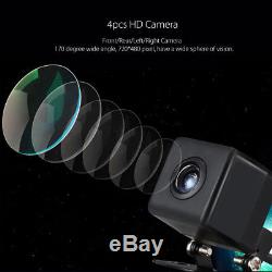 360° Panoramic Bird Full View HD 4 CCD Camera Car DVR Parking Recording System