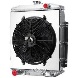 4 Core Radiator Shroud Fan For 1954-1956 Ford Country Squire/ Ranch Wagon V8