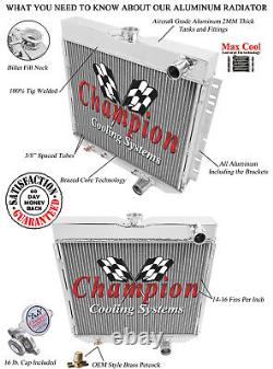 4 Row MN Champion Radiator Lowhose Pass 20 for 1964 1968 Ford Country Squire