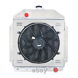 4 Row Radiator Shroud Fan For 1949-1953 Ford Country Sedan Squire Chevy Engine