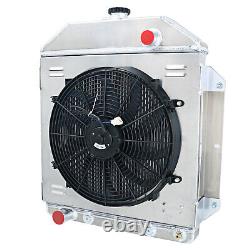 4 Row Radiator Shroud Fan For 1949-1953 Ford Country Squire Ford Engine 4.2L V8