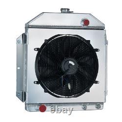 4 Row Radiator Shroud Fan For 1950-53 Ford Country Squire/Sedan Ford Engine 4.2L