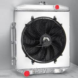 4 Row Radiator Shroud Fan For 1954-1956 55 Ford Fairlane Skyliner Country Squire