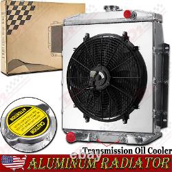 4-Rows Radiator Shroud Fan For 1954 1955 1956 Ford Country Squire Ranch Wagon V8