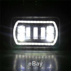 4 x 6 Inch LED Headlight Square Bulb Hi/Low Sealed Beam Anti Flicker White DRL