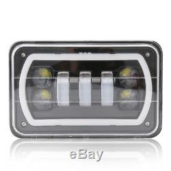 4 x 6 Inch LED Headlight Square Bulb Hi/Low Sealed Beam Anti Flicker White DRL