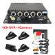 4ch Vehicle Car Mobile Dvr Realtime Video Recorder Sd + 4 Cameras + Cable Remote