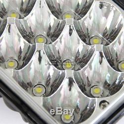 4PC 4 x 6 Sealed Beam 45W Cree 15-LED H4 Headlights Lamps 6000K Light Bulbs