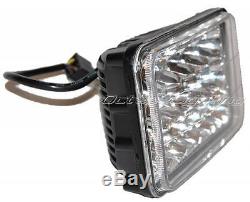 4X6 LED HID Cree Light Bulbs Crystal Clear Sealed Beam Headlamp Headlight Set