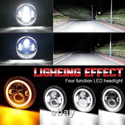 4pcs 5.75 5-3/4 Black LED Headlights Hi Lo Beam for Ford Thunderbird Torino