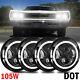 4pcs 5.75 5-3/4 Led Headlight Hi/lo Sealed Beam Projector For Ford Mustang 1969