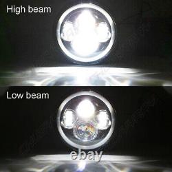 4pcs 5.75 5-3/4 LED Headlight Hi/Lo Sealed Beam Projector for Ford Mustang 1969