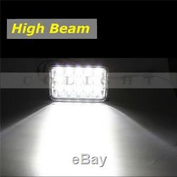 4sets 4x6 45W Sealed LED Headlight (H4651 H4652 H4656 H4666 H6545 Replacement)