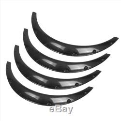 4x Carbon Fiber Car Fender Flares Arch Wheel Eyebrow Protector/mudguards Sticker