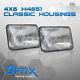 4x6 H4651/h4666 Glass Housing Head Light Lamp Conversion Chrome (set E) H4