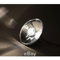 5-3/4 Black Projector Crystal Clear Glass Halogen Headlight Lamp Light Bulb Set