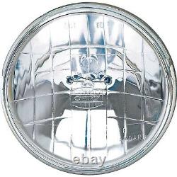 5-3/4 Halogen Crystal Clear Sealed Beam Glass Headlight Headlamp Bulbs Set Of 4