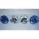 5-3/4 Halogen Diamond Crystal Clear Blue Headlight Headlamp 60/55w H4 Bulbs Set