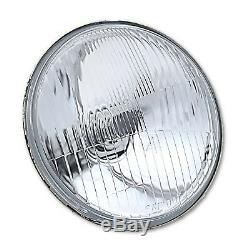5-3/4 Stock Glass Metal Headlight 18/24w 6k LED H4 Lamp Light Bulb Headlamp Set