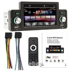 5 HD Screen IPS 1 Din Car Stereo Radio FM USB Charging AUX TF MP3 MP5 Player