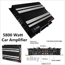 5800 Watt RMS 4/3/2 Channel Car Amplifier Power Stereo Audio Amplifier Amp 4Ohm