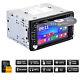 6.2 Gps Navigation Double Din Car Stereo Dvd Radio Player Bluetooth Fm + 8g Map