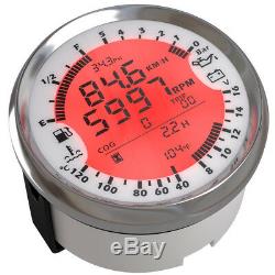 6in1 85mm Car GPS Speedometer Tachometer Gauge Water Temp Fuel Level Volt Meter