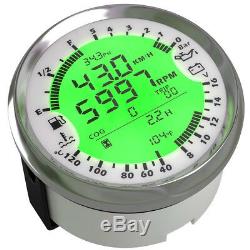 6in1 85mm Car GPS Speedometer Tachometer Gauge Water Temp Fuel Level Volt Meter