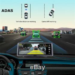 7.84''HD 4G Car Dash Dual Lens DVR Camera ADAS WiFi Bluetooth GPS Video Recorder