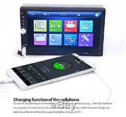 7 Double 2DIN Car SUV MP5 Player Bluetooth Touch Screen Stereo Radio HD +Camera