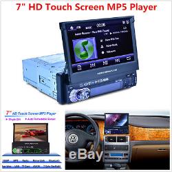 7'' HD Touch Screen Car Stereo Audio FM Radio Bluetooth MP5/MP3 Player USB AUX