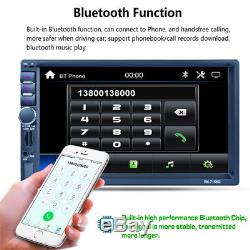 7'' inch2DIN BluetoothDash MP5 Player GPS Navigation Audio Radio Stereo Interior