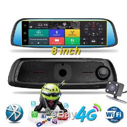 8'' 4G Touch Screen FHD Car Truck DVR Bluetooth WIFI GPS Video Recorder Dash Cam