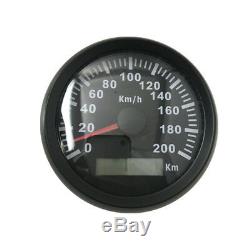 85mm 200KM/H Car Auto GPS Speedometer Odometer Waterproof Digital Gauge Backlit