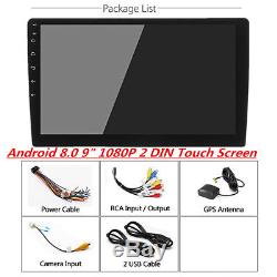 9INCH Android 8.0 Double 2Din Car Stereo DVD GPS Radio 4GB RAM 8-CORE TPMS WiFi