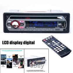 Audio Universal Car Stereo CD/DVD Player USB AUX FM Radio 4-channel LCD Display