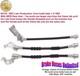 Brake Hose Set Ford Country Squire 1967 Late, With Wer Rear Axle, Front Disc
