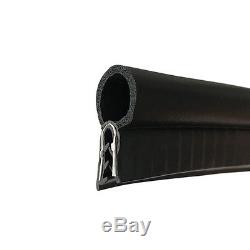 Black 3M Rubber O U Channel Edge Trim Seal Trunk Strip For Car Door Window Frame