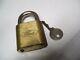 Brass Original Ford Motor Co. Auto Padlock Lock Key Accessory Vintage Tool Kit
